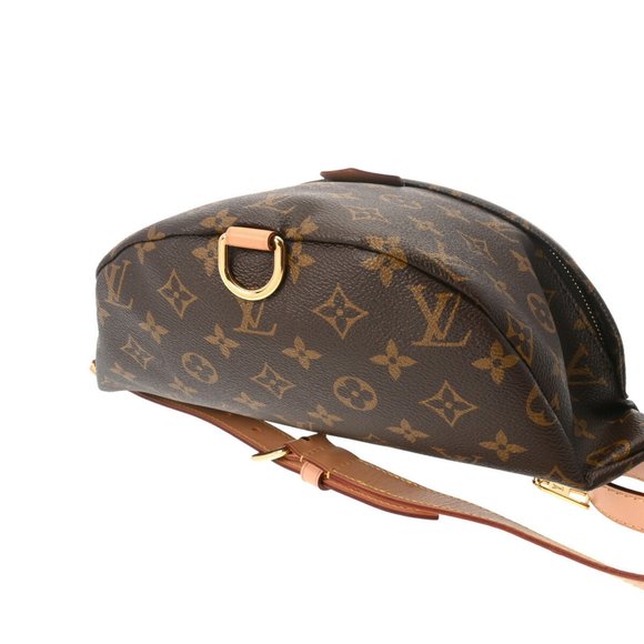 LOUIS VUITTON Louis Vuitton Monogram Bum Bag Brown M43644 Men's Canvas Body - Picture 4 of 12